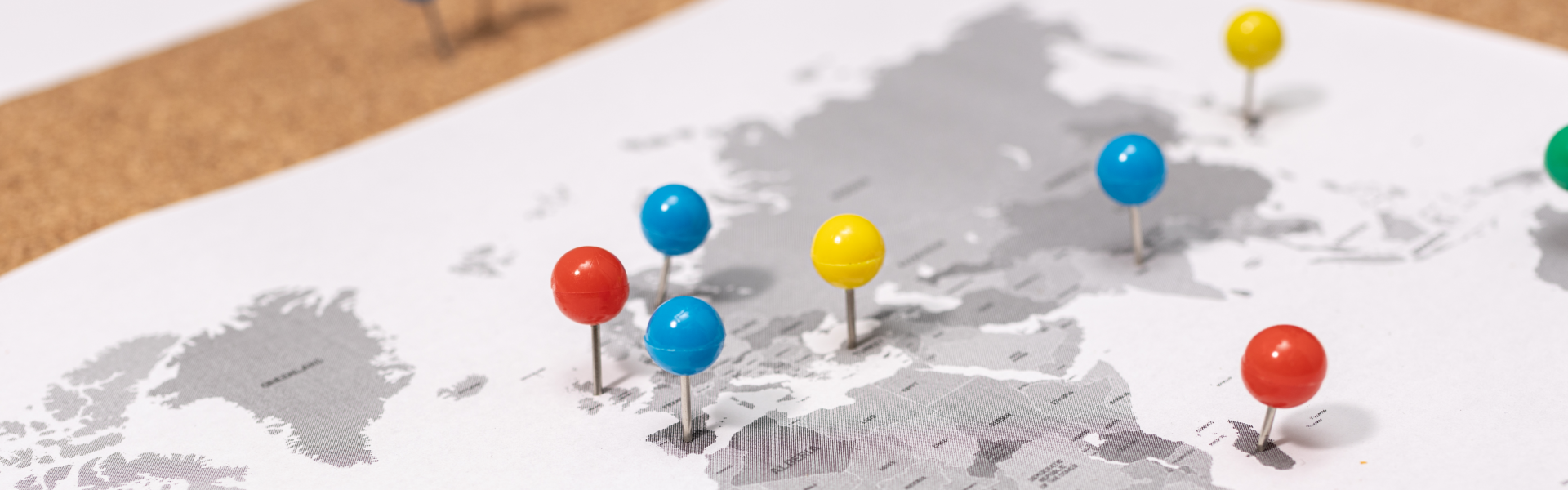 map with pins